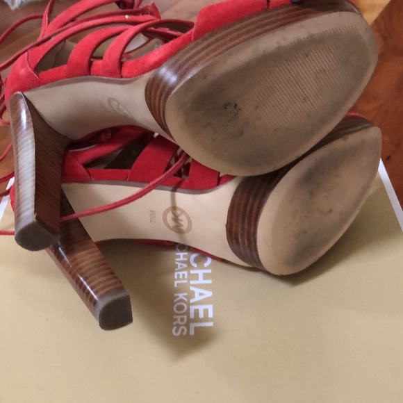 MICHAEL Michael Kors Sofia Platform suede lace ups - Picture 5 of 6